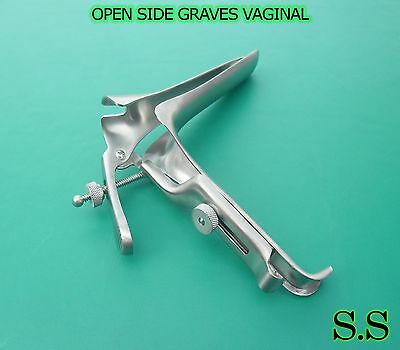 Open Side Graves Vaginal Speculum Medium Surgical Instruments