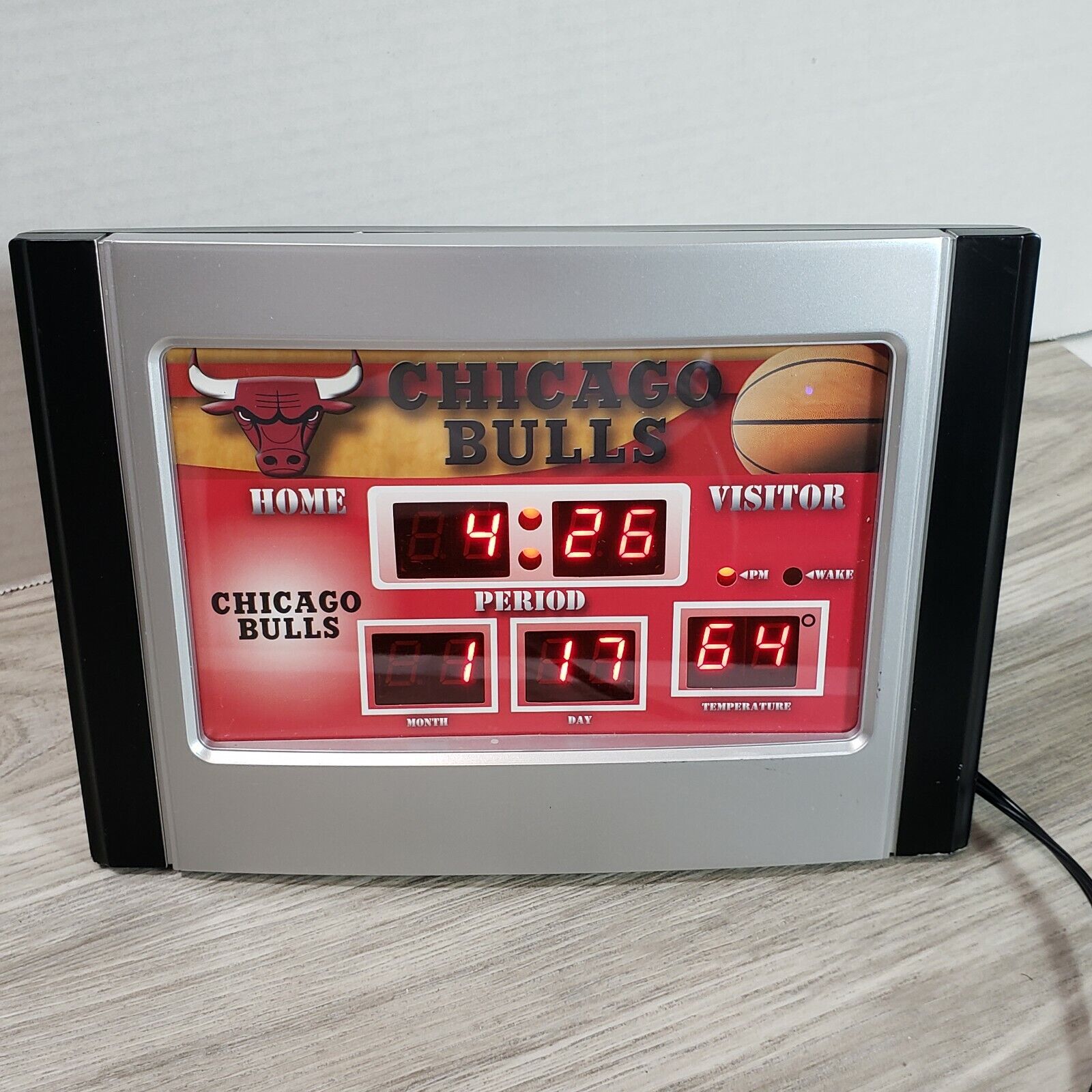 Chicago Bulls Nba Led Outdoor Indoor Scoreboard Clock Time Date Temp Alarm