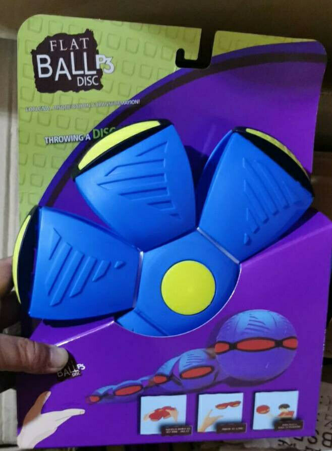 Goliath Phlat Ball P3 Blue Sports Outdoor Game Flying Flat Throw Catch Disc Toy