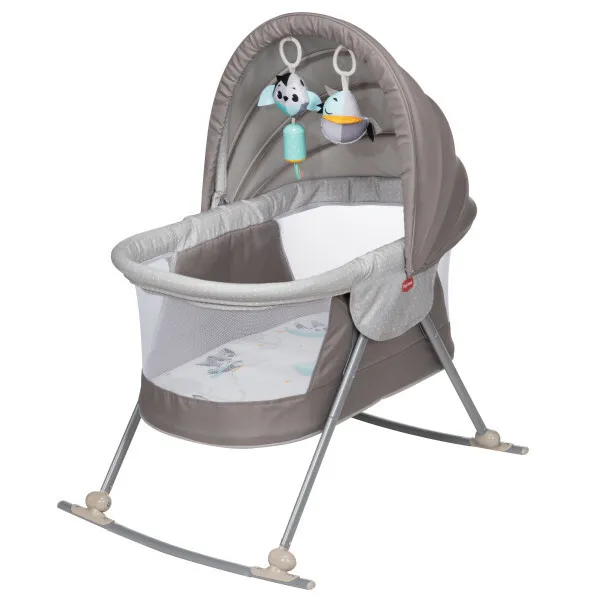 Tiny Love Baby Portable 2-in-1 Take Along Bassinet With Carry Bag