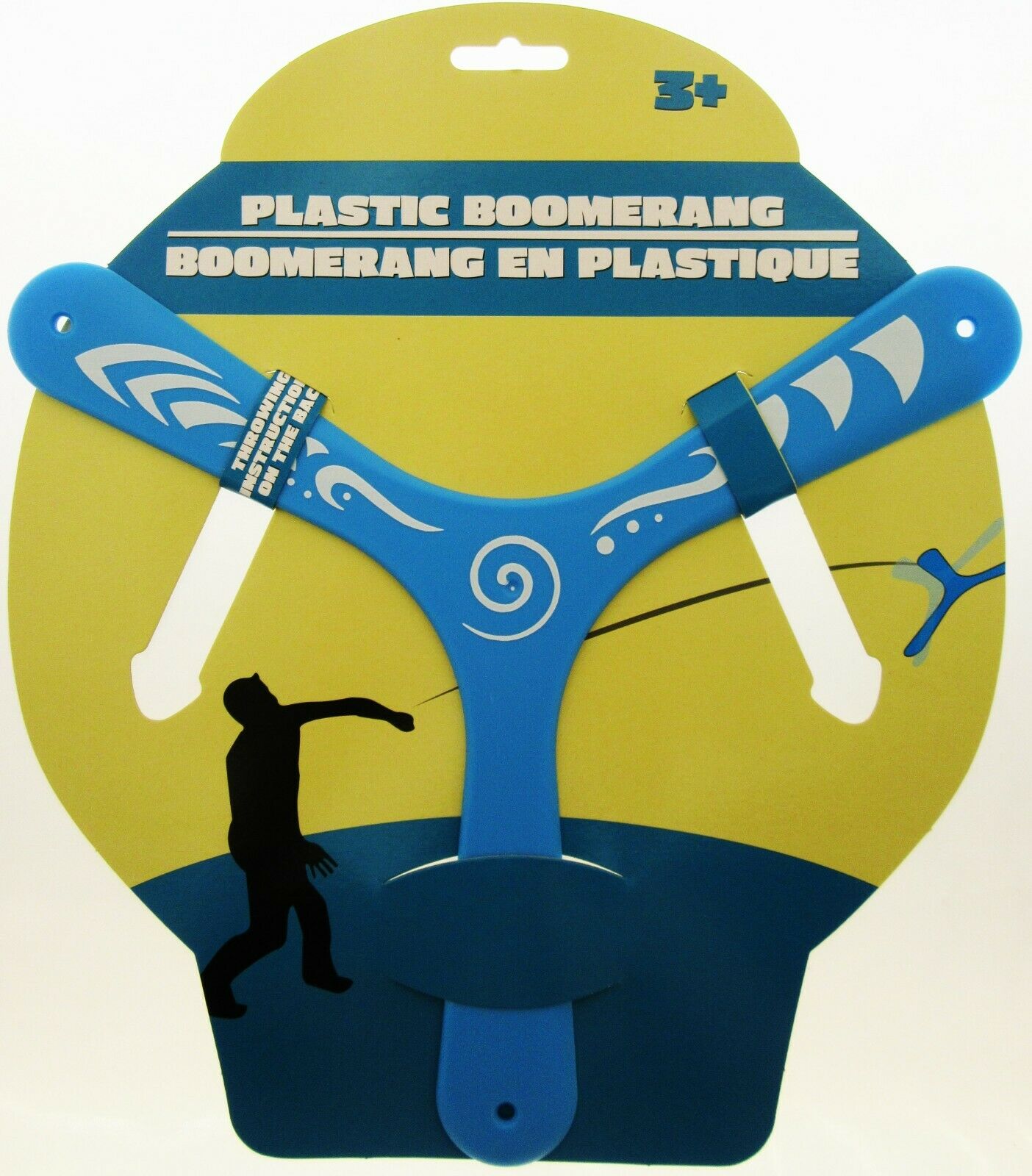 Boomerang - Outside Yard Fun _ Plastic Boomerang Comes Back To You ~ Blue Toy