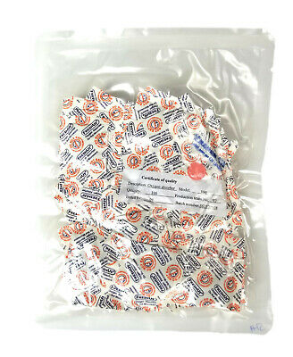 100 Oxygen Absorber Packets- 100 Cc- Oxy O2 Absorbers Scavengers 100cc (orange)