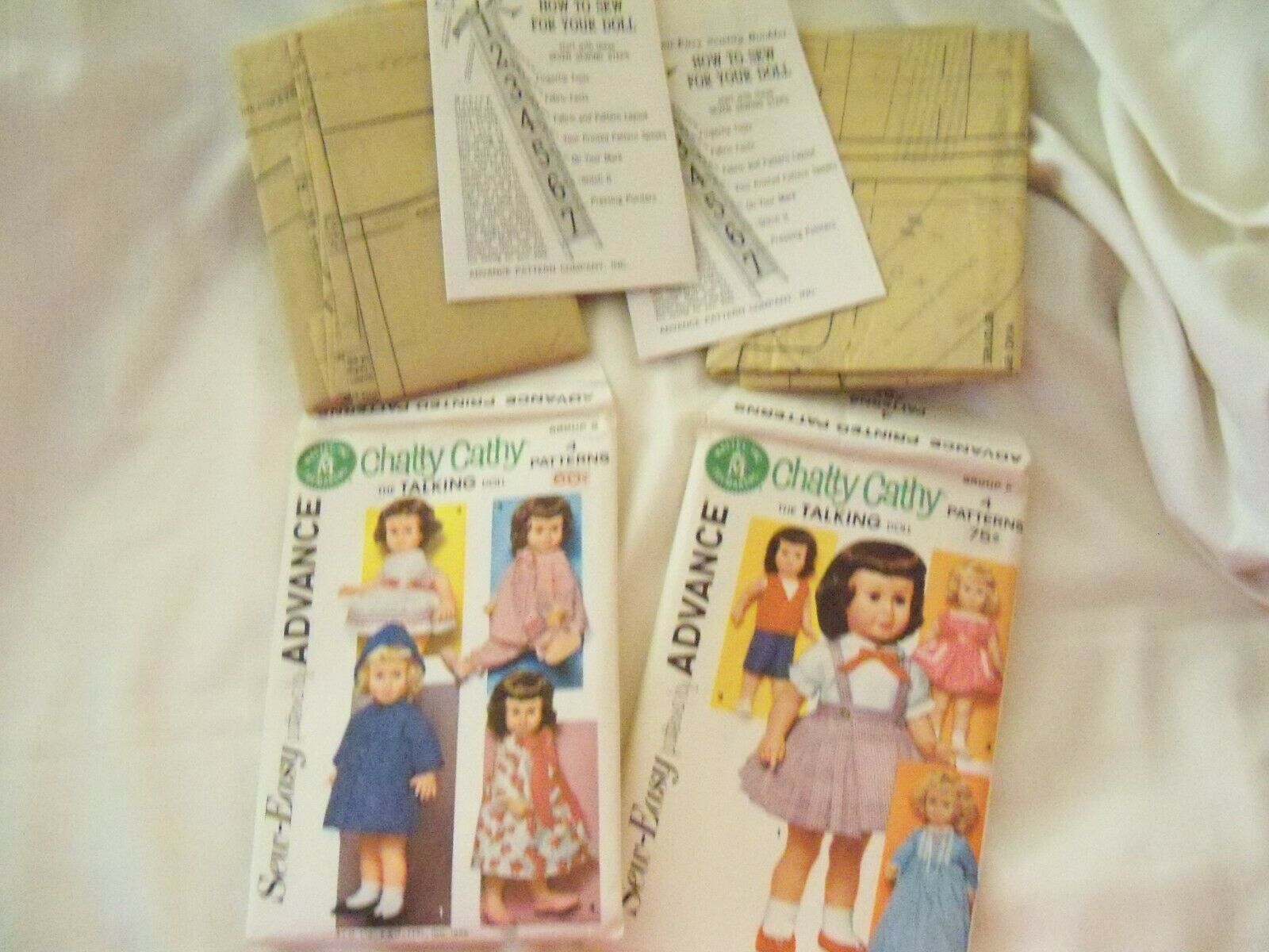 Vintage 1962 Advance Chatty Cathy Doll Clothes Pattern X2 1 Uncut
