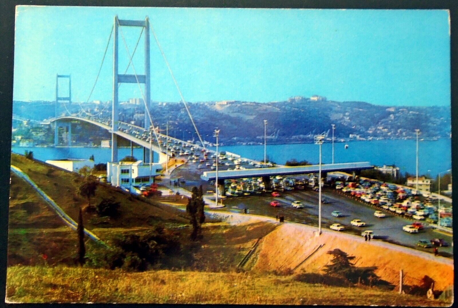 1960s View Of Bosphorus Bridge, Beylerbeyi Village, Istanbul, Turkey