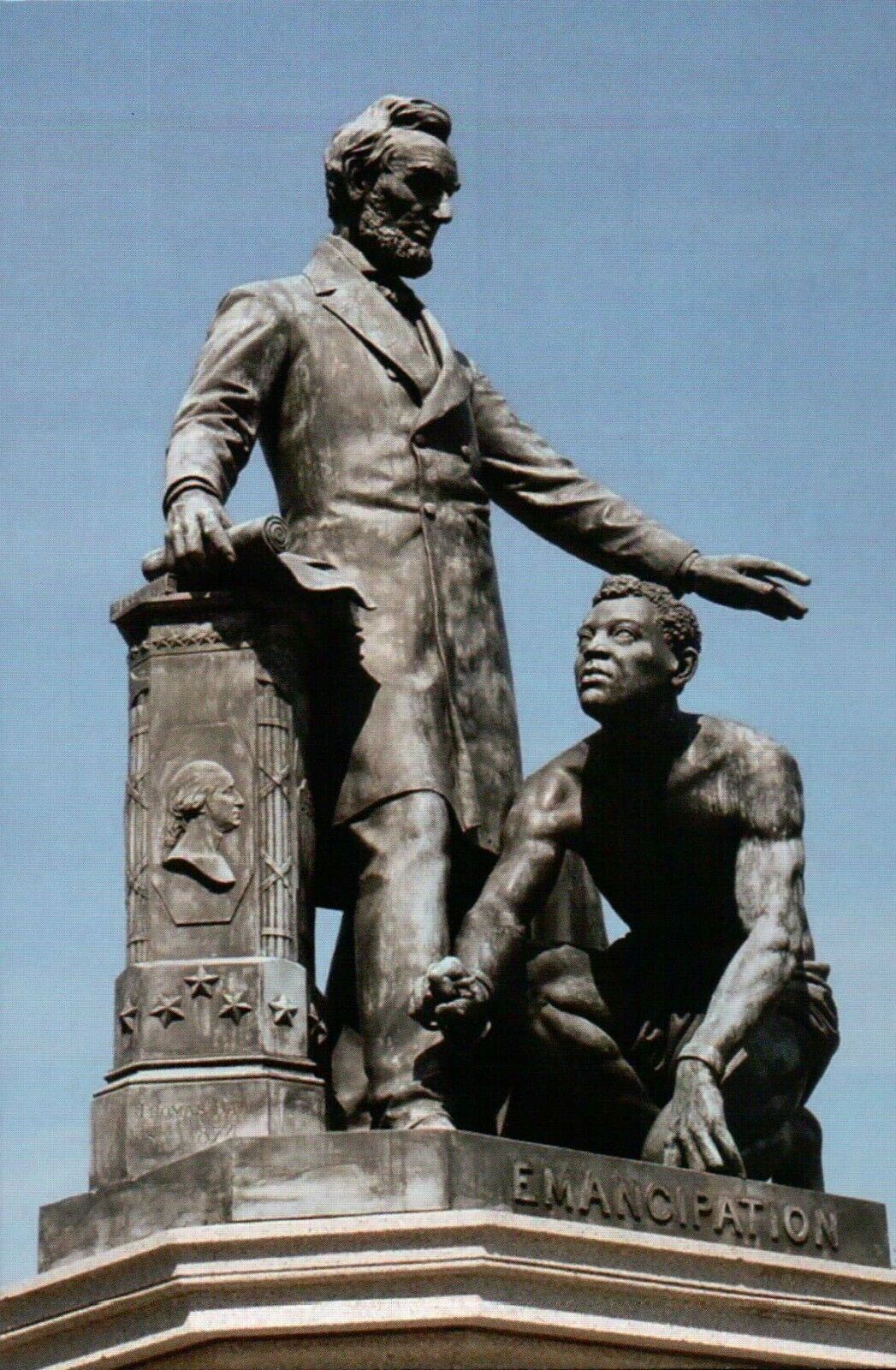 Emancipation Memorial Lincoln Park Washington Dc Statue Abraham Slave - Postcard