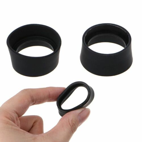 2x Soft Rubber Eyepiece Cover Eye Shield Eye Guard Cups For Binocular Microscope