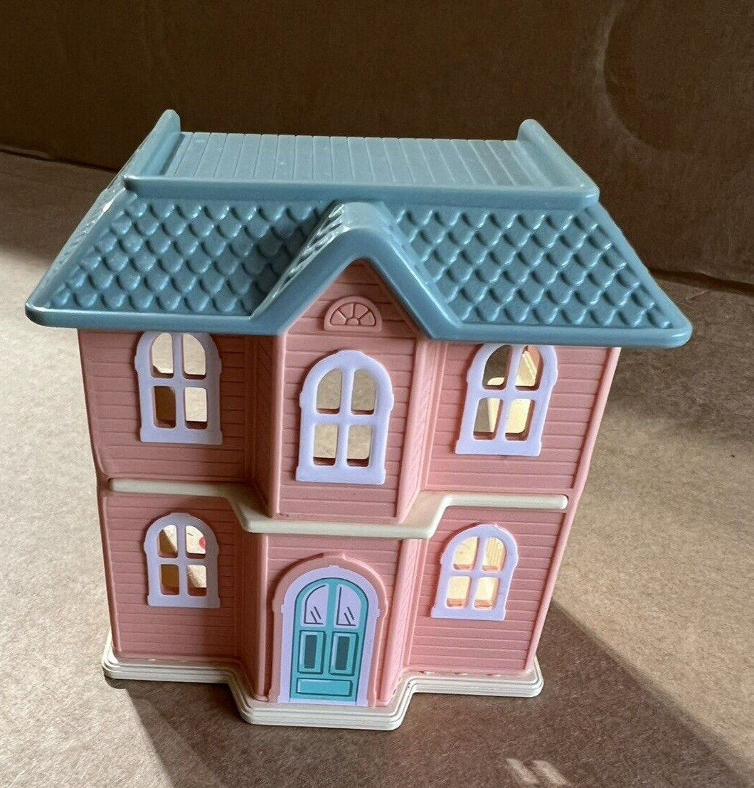 Vtg Little Tikes My Size Dollhouse Accessory Mini Replica Very Rare Htf Pink/blu