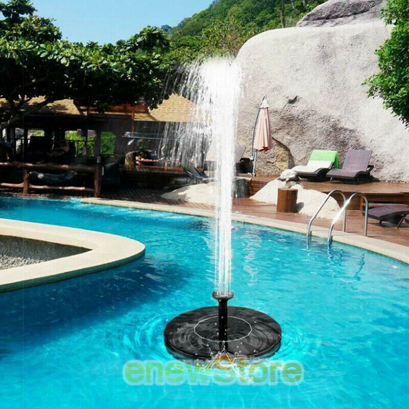 180l/h Solar Power Fountain Water Pump Floating Panel Garden Pool Plants Pond