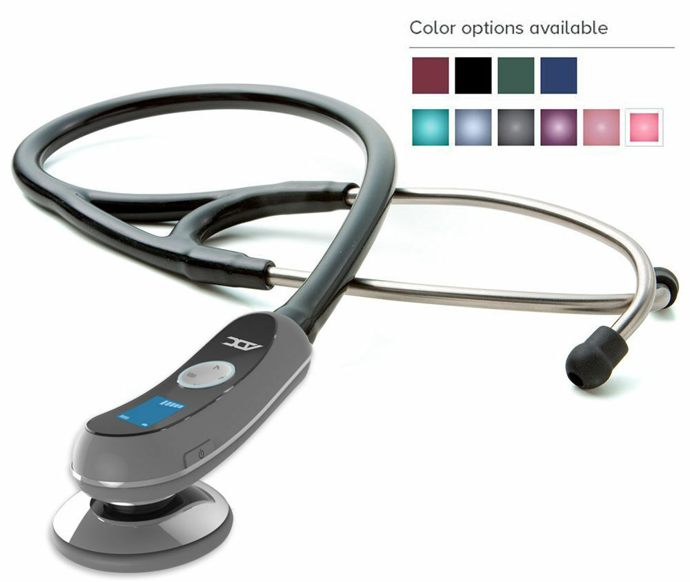 Adc Adscope 658 Digital Electronic Stethoscope 18x Amplification 10 Color Choice