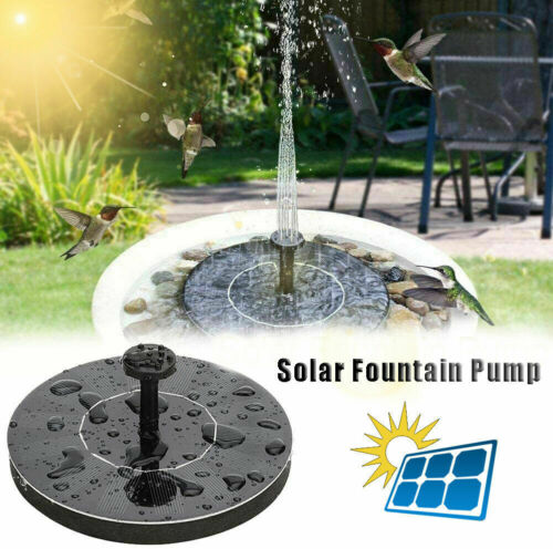 Outdoor Solar Powered Floating Water Fountain Pump Bird Bath Garden Pond Pool Us