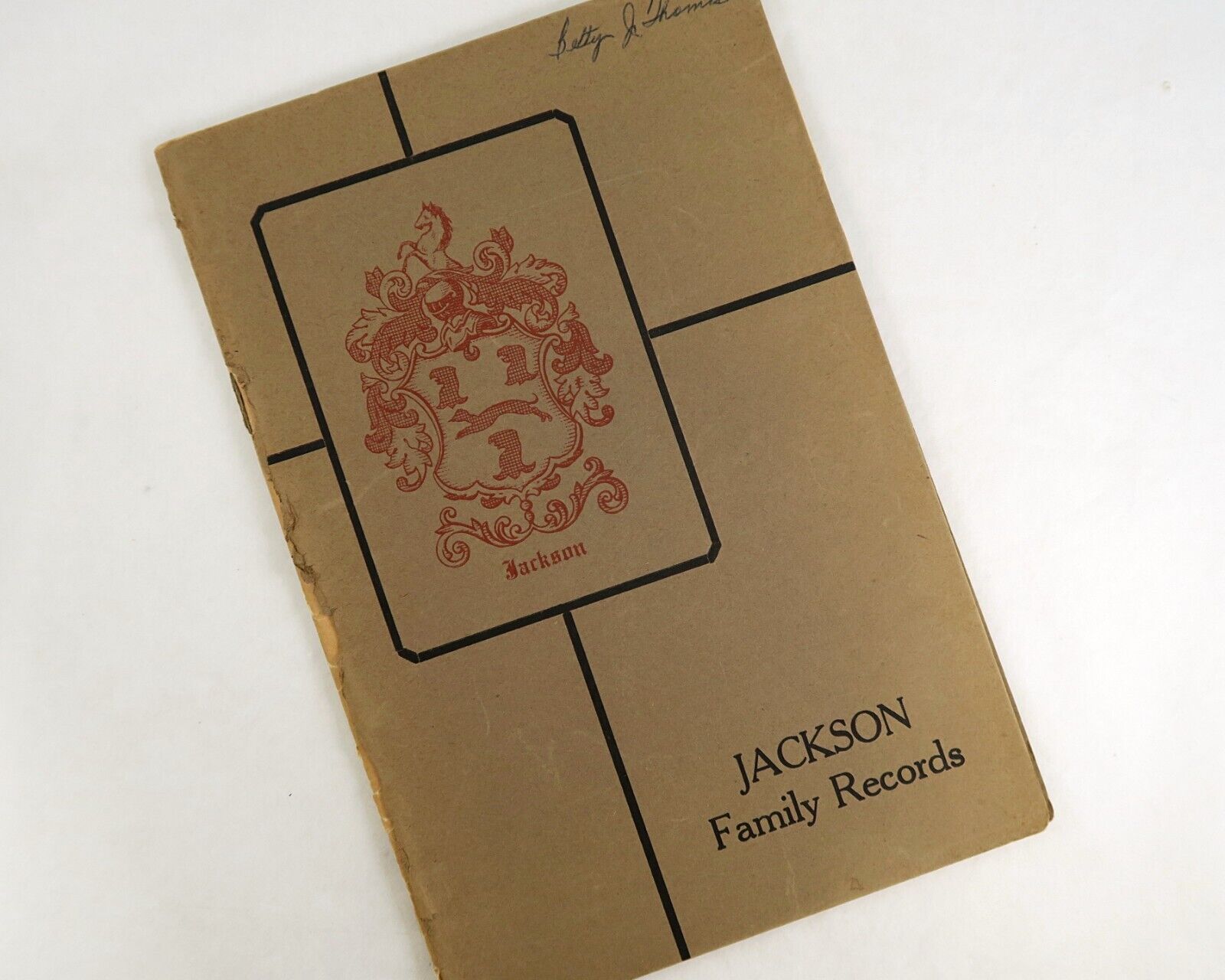 Jackson Family Records J. Montgomery Seaver Vintage Fictitious Genealogy History