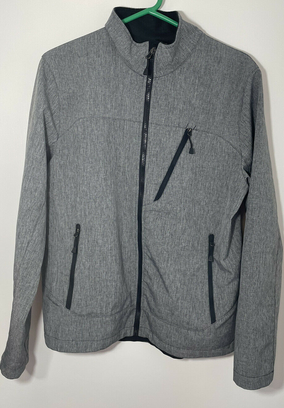 Champion Venture Dry Womens Heather Gray Hooded Coat Jacket Full Zip Medium Size