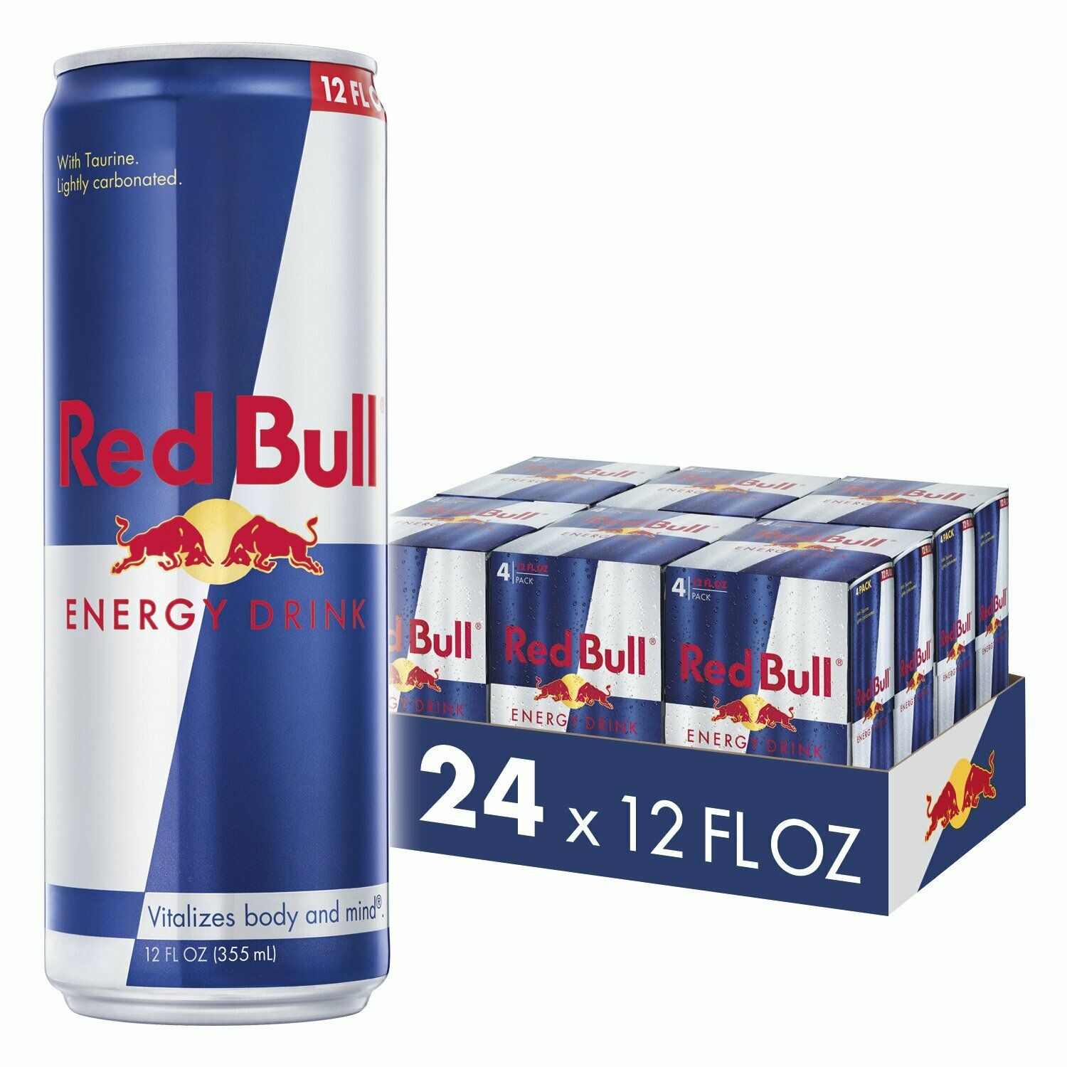 Red Bull Energy Drink, Original, 12 Fl Oz (24 Pack)