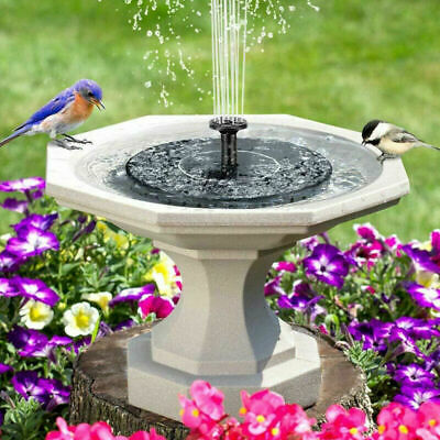 Solar Power Bird Bath Fountain Pump Upgrade 1.4w Solar Fountain With 4 Nozzle