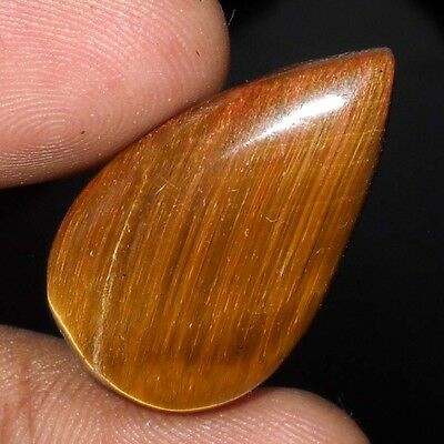 Aa+ Wow Brilliant 100% Natural Yellow Tiger Eye 22 Cts Best For Zodaic Jewelry.