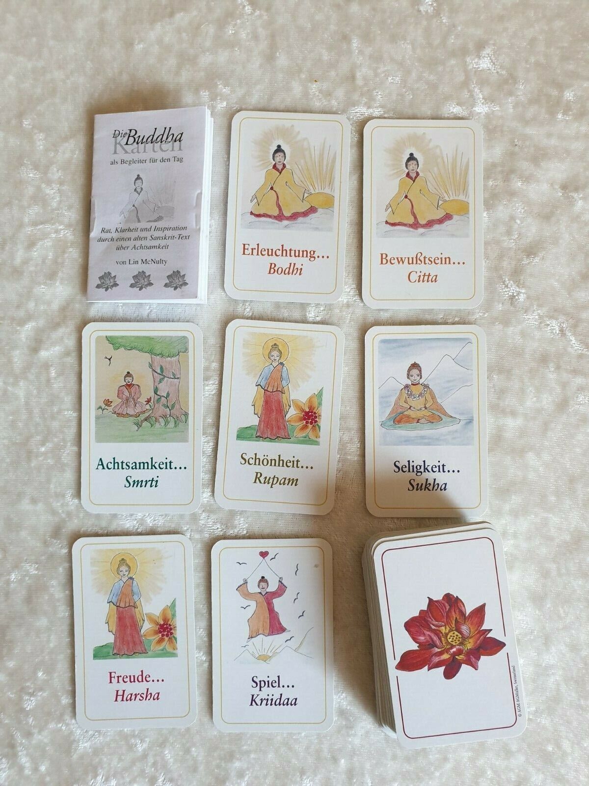 Buddha Cards, Card Set, Lin Mcnulty, Esoteric, Magic, Orakel