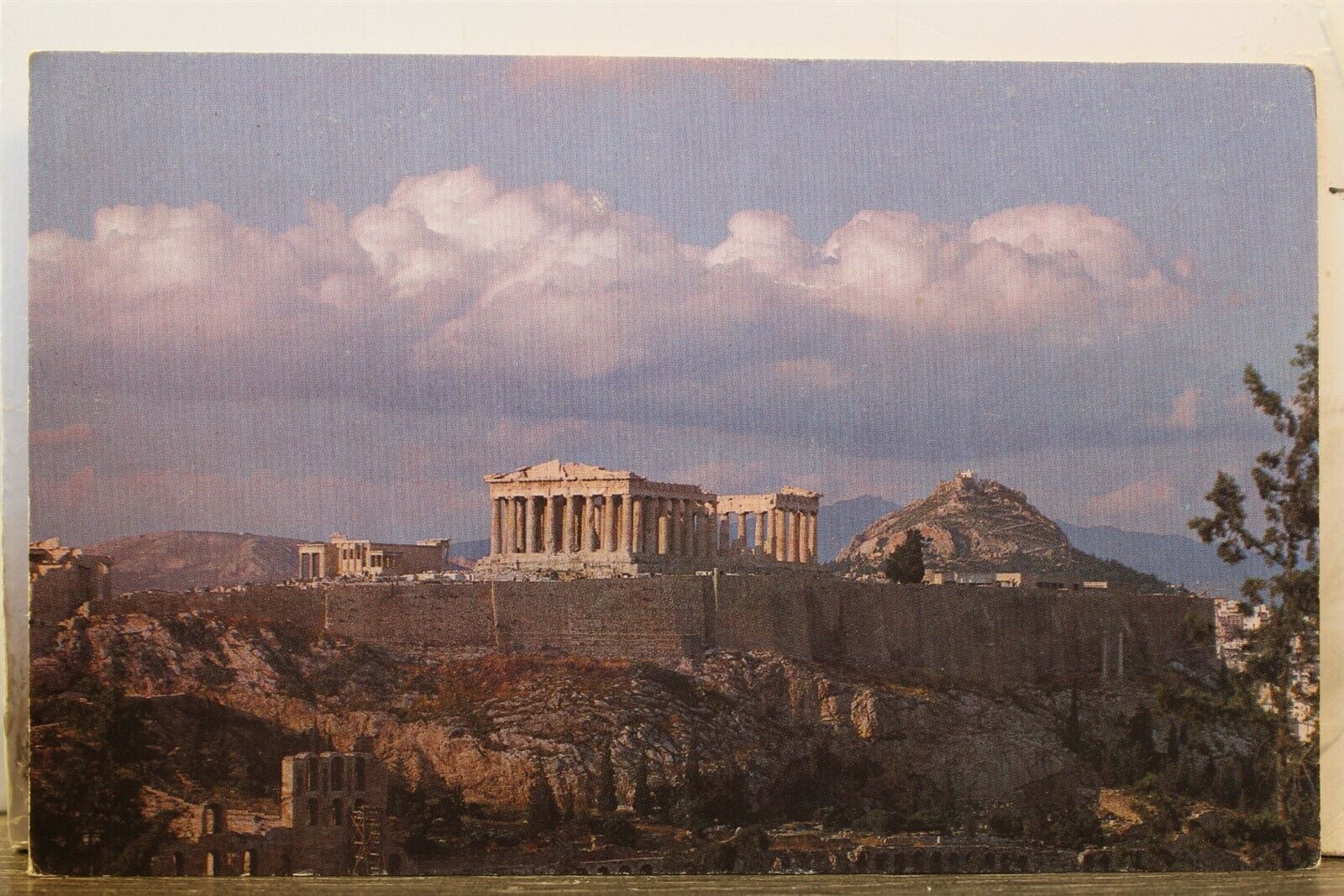 Greece Athens Acropolis Postcard Old Vintage Card View Standard Souvenir Postal