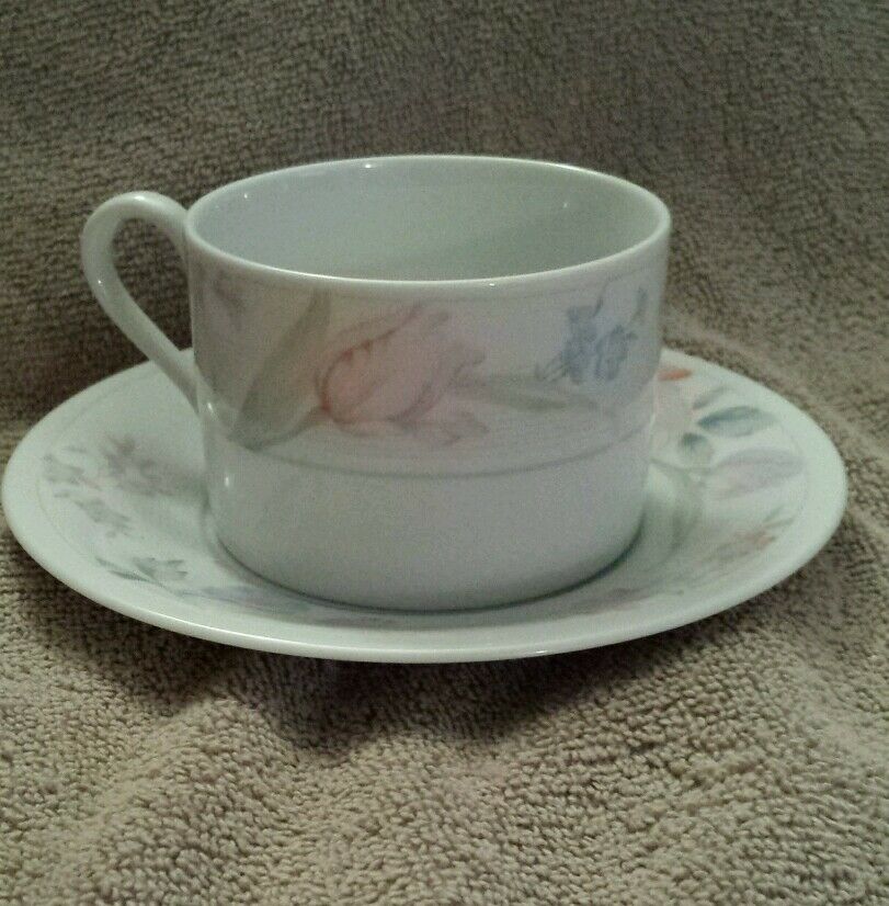 American Limoges Flowers Cup And Saucer Set