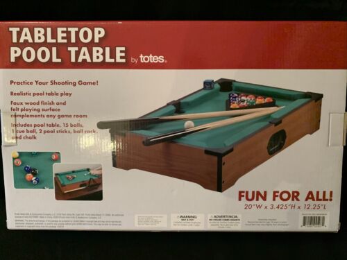 Tabletop Pool/billiards Table By Totes New In Box