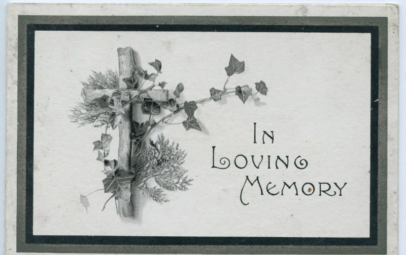 1912-memorial-funeral Announcement-kathleen Agnes-kent Family-england ?