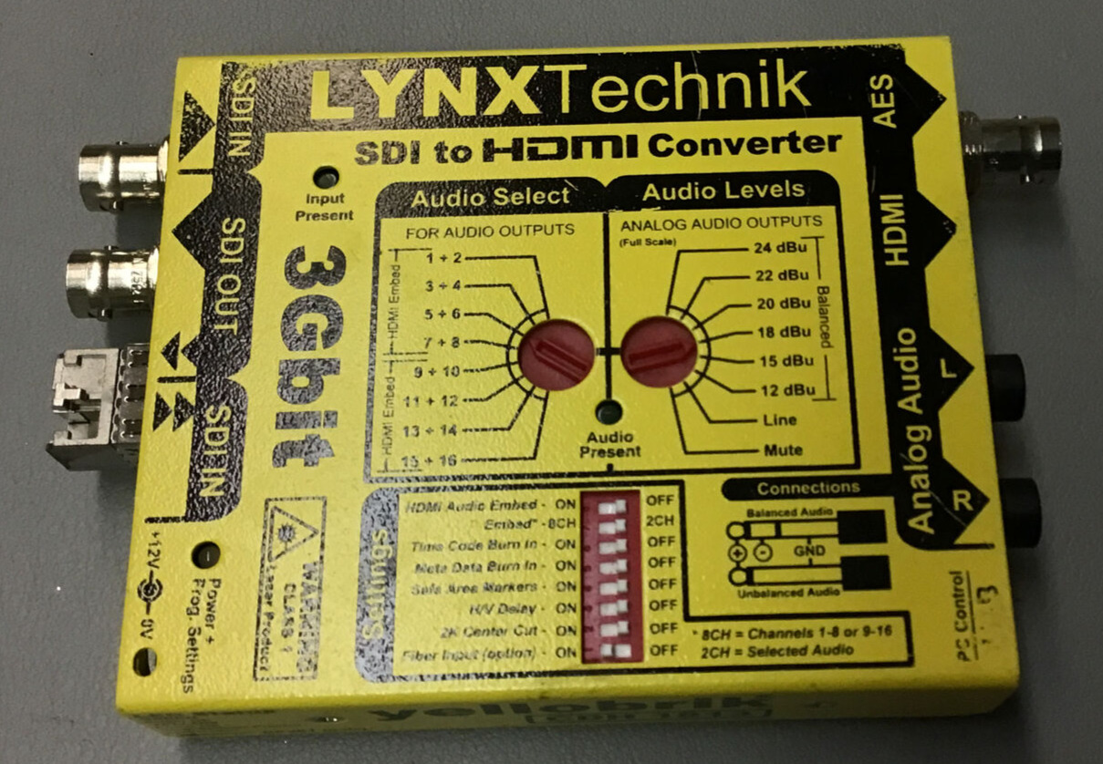 Lynx Cdh 1813 Yellobrik Cdh 1813 Video Converter 3g/hd/sd Sdi To Hdmi (b141)