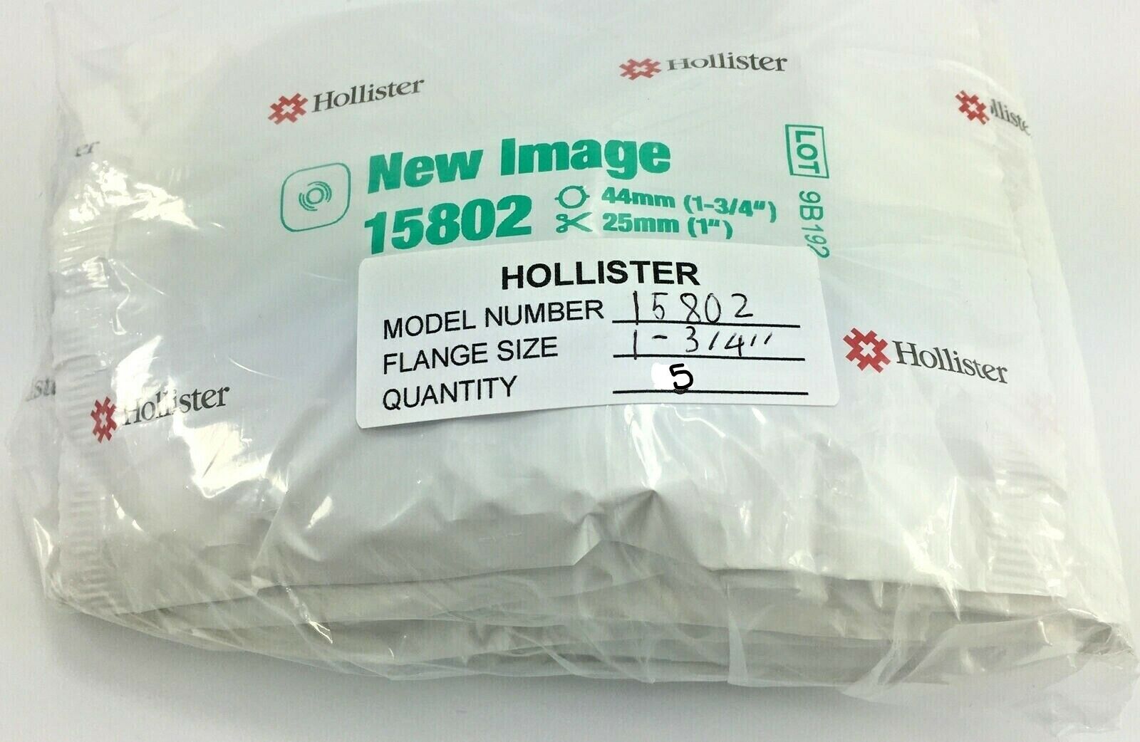 5 Hollister 15802 Cut-to-fit Skin Barriers 1-3/4" Flange Usa In Bag