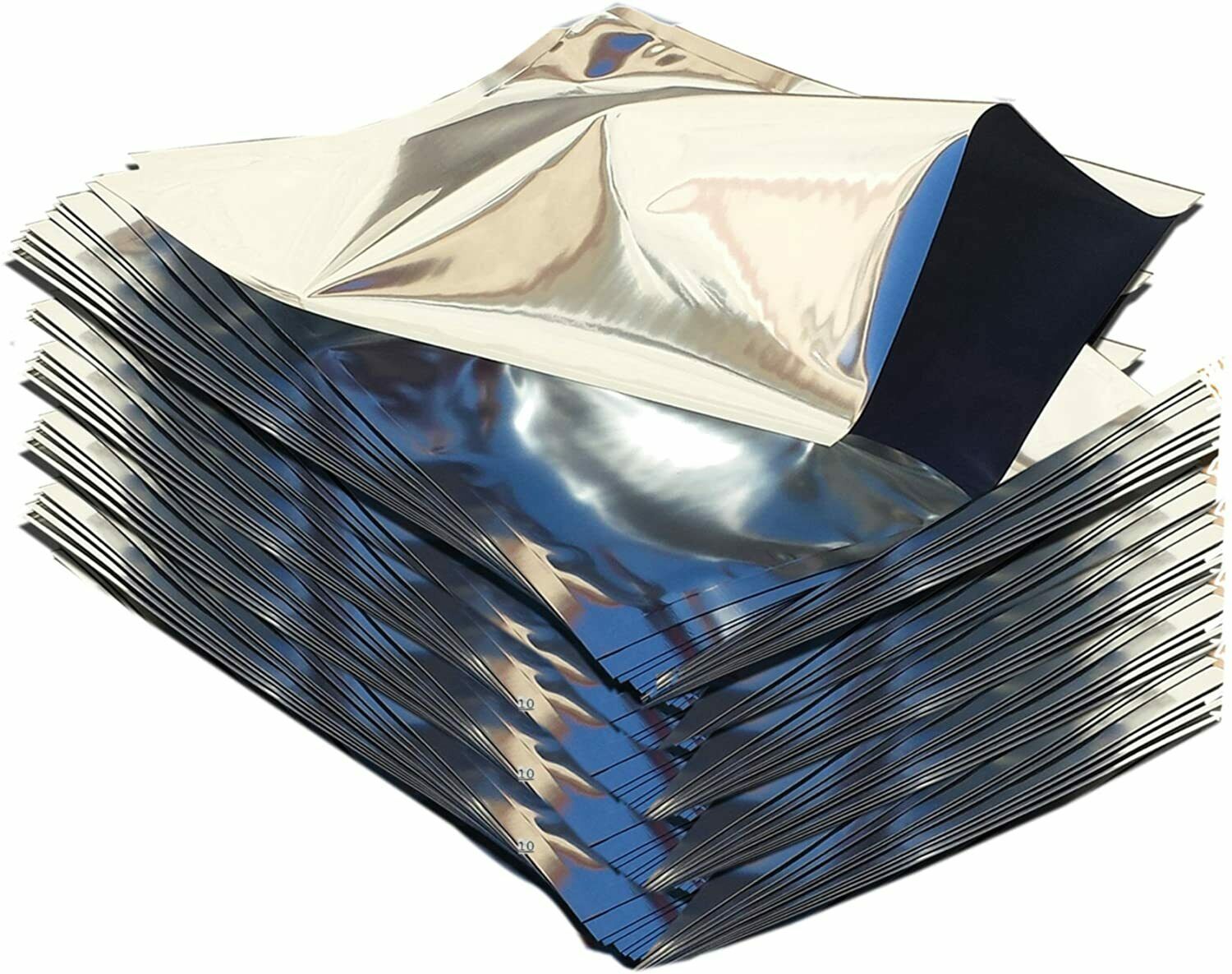 Packfreshusa 50 Pack One Gallon Genuine Mylar Bags (10" X 14") + Ltfs Guide