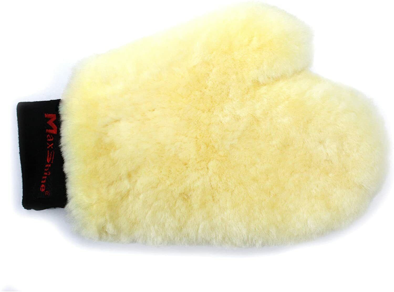 Maxshine Premium Sheepskin Wool Wash Mitt Lambswool Car Wash Glove Soft Scratch