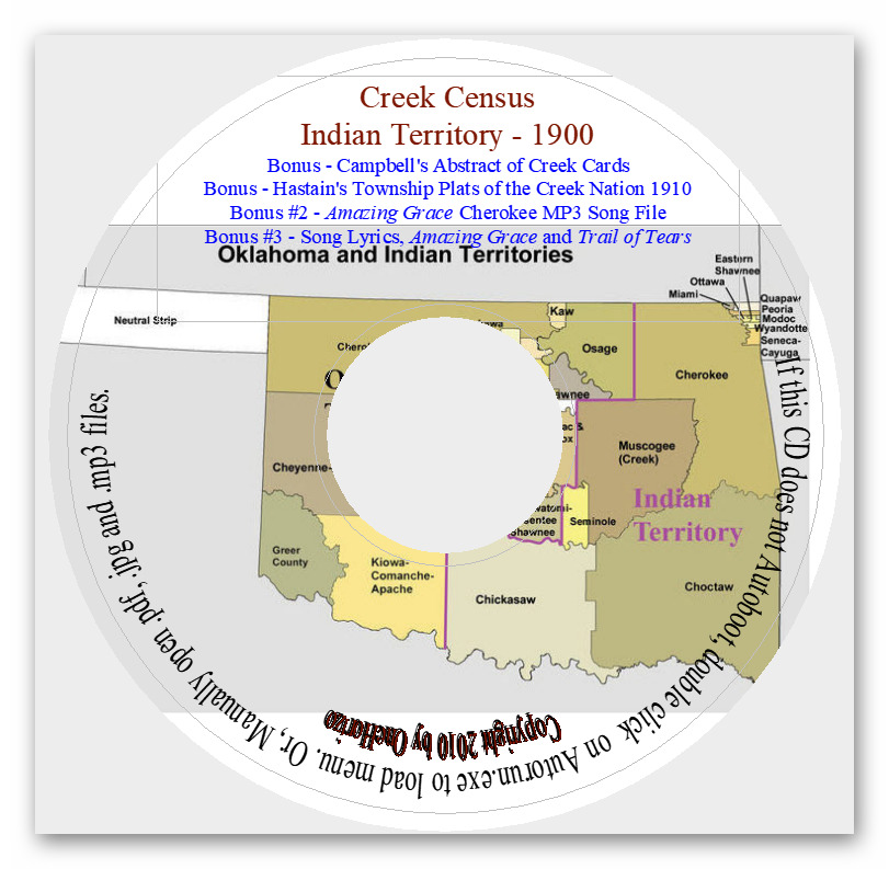 Creek Census - Indian Territory 1900