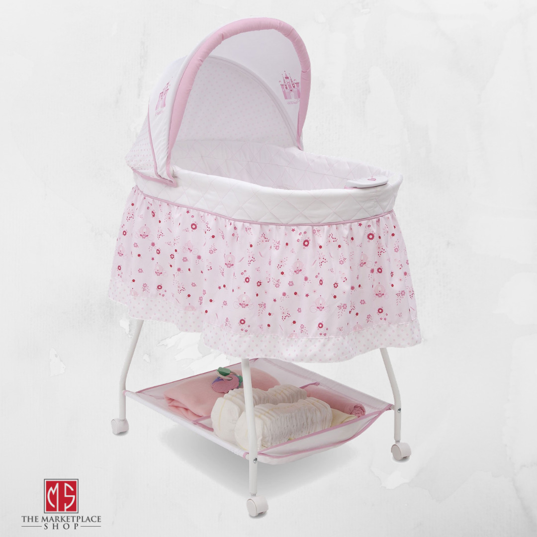 Portable Baby Infant Newborn Bassinet Sleeper Bed Cradle Basket Pink Bassinets