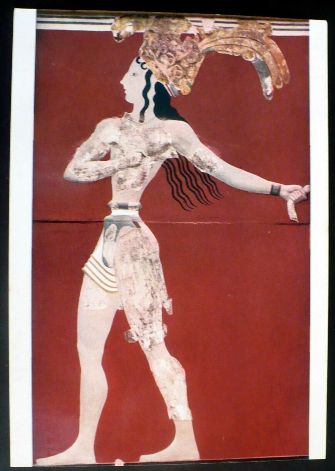 1960s Minoan Fresco, Prince Of The Lilies, Palace Of Knossos, Heraklion, Crete