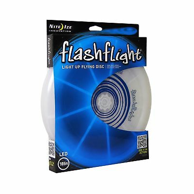 Nite Ize Flashflight Led Light-up Flying Disc Blue Ultimate Glowing Frisbee 185g
