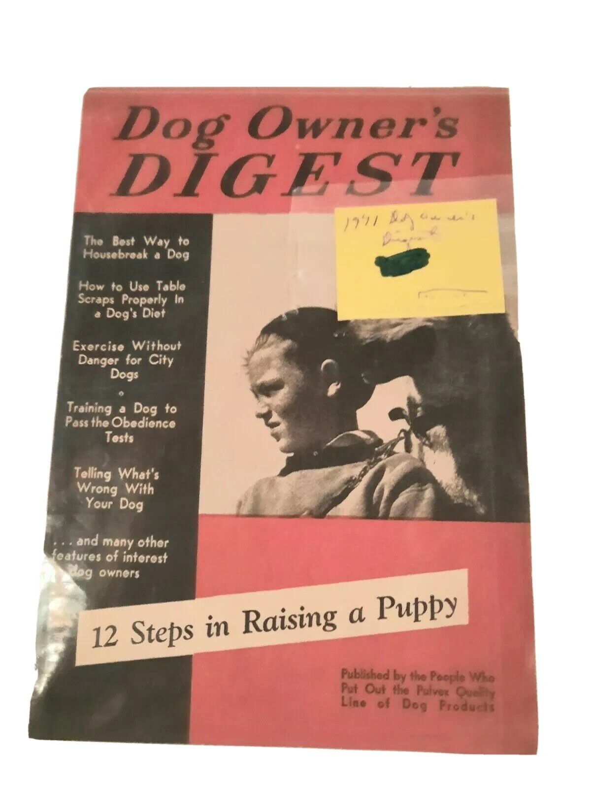 Antique Owners Digest 1941 Dog Book With Advertising Vintage Dog Book