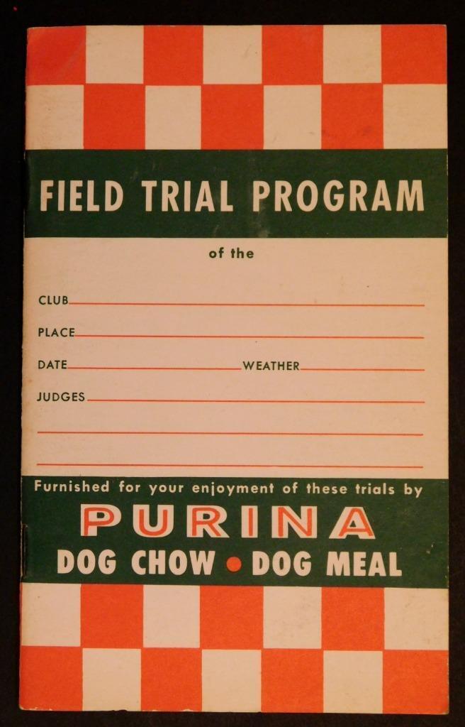 1961 Purina Field Trial Program Hunting Dog Show  Sf5-2